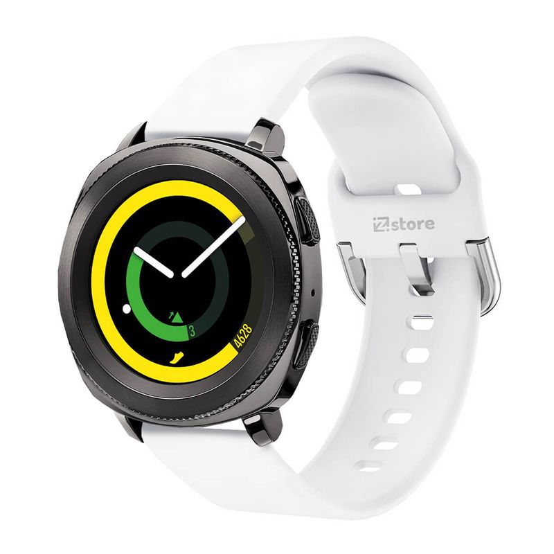 Correa Compatible Con Samsung Gear Sport Blanco Evilla 20mm Real Plaza