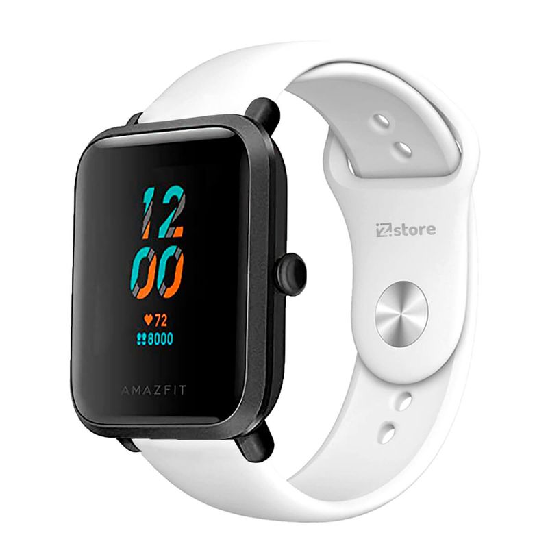 Correa Compatible Con Amazfit Bip Lite Blanco Broche 20mm Real Plaza
