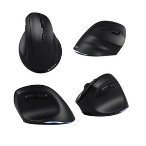 Mouse Wireless Teros TE-5169N 2 Modos 2.4G Bluetooth 2400 DPI Vertical