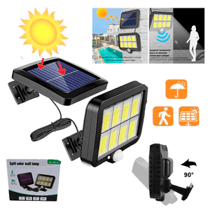 Lampara Panel LED solar para exteriores de 8 Celdas de Luz