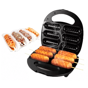 Maquina Parrila Para Yoguis Hot Dogs y Chorizo Electrica Antiadherente