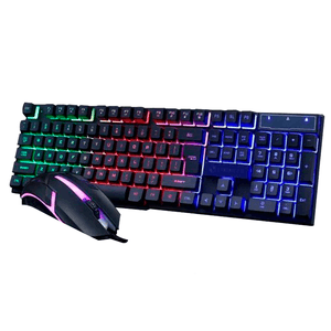 Mouse y Teclado Gamer con Luces RGB para PC Notebook De Membrana