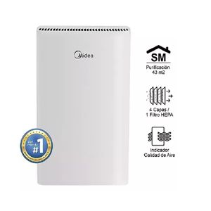 Purificador De Aire Midea Filtro Hepa Silencioso 50 W