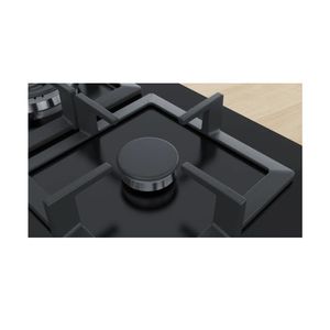 Cocina Bosch PPH6A6B20 Empotrable a Gas 60 cm Vidrio Templado Negro