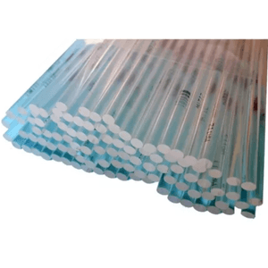 Silicona en Barra Delgada Transparente por 140 Unidades