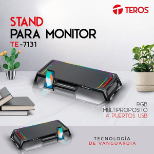 Soporte Base Para Monitor Teros Rgb Multiproposito