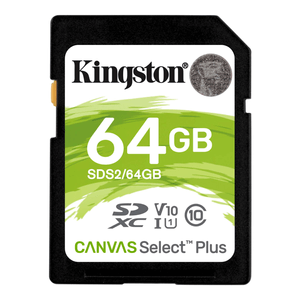 Memoria SD 64GB Kingston Para Cámaras De Vídeo