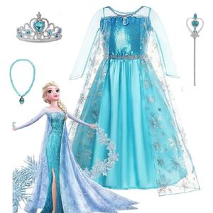 Disfraz Vestido Niña Frozen Accesorios Halloween Navidad GENIEKA Elsa Reina de Nieves