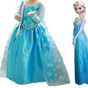 Disfraz Vestido Niña Frozen Cumpleaños Halloween Navidad GENIEKA Elsa Reina de Nieves