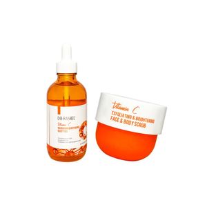 Aceite Corporal + Exfoliante e Iluminador Vitamina C  Dr Rashel