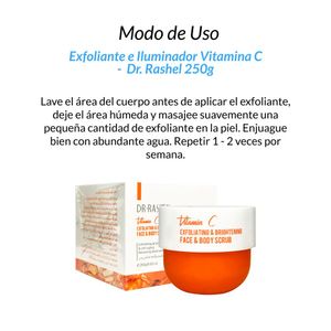 Exfoliante e Iluminador Vitamina C Dr Rashel 250 Gramos
