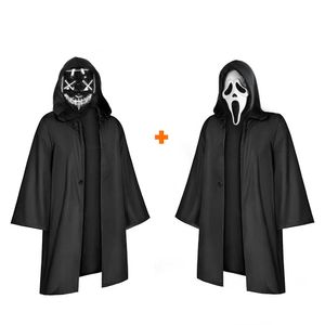 Pack Disfraz Scream Vs La Purga Led Blanco Talla L