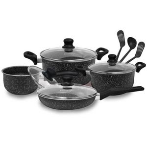 Juego de Ollas Antiadherente Finezza FZ-X1705M Negro
