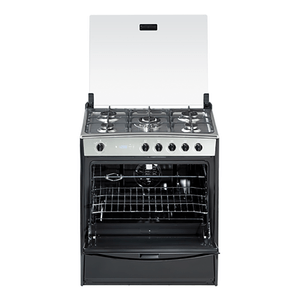 Cocina a Gas 5 Quemadores Indurama Niza Negro