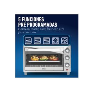 Horno Oster TSSTTVLS25-053 Eléctrico con Freidora de Aire Acero