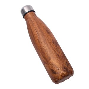 Botella Para Camping Deportes Trekking Portatil Acero Inoxidable Marrón