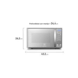 Microondas Electrolux EMDO20S2GSRUG capacidad 20 litros