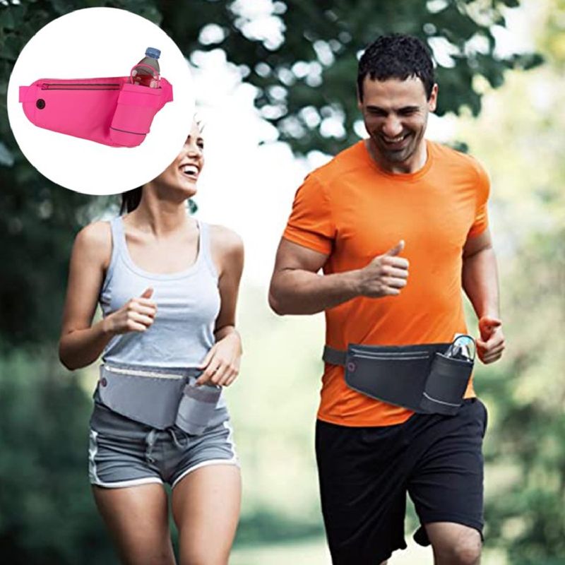 Cinturón de correr resistente al agua para hombres y mujeres, riñonera para  correr, soporte para teléfono para correr que se adapta a la mayoría de