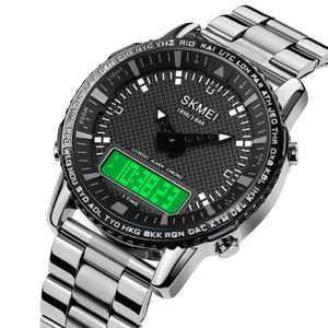 Reloj SKMEI Soldier 1898 Hibrido Multifunción Retroiluminado - Plata