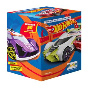 Sobres de Figuritas Coleccionables Editorial Berlin de Hot Wheels Cajita x 50
