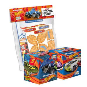 Mega Pack Hot Wheels Editorial Berlin y 2 Cajitas de 100 Sobres