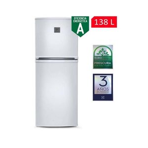 Refrigeradora Electrolux 138L Frost 2 Puertas ERT18G2HNW Blanco