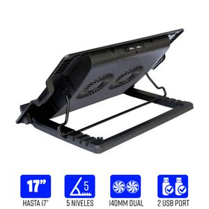Cooler Laptop  Doble Ventilador Usb Reclinable