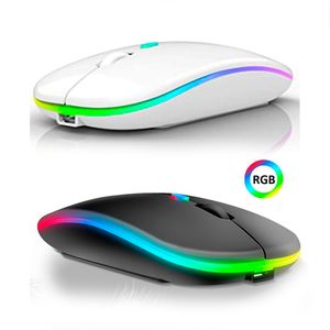 Mouse Inalambrico Rgb Led 3200 Dpi 2.4 Ghz Bluetooth Slim