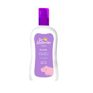 Aceite Dr. Zaidman Baby con Aloe Vera y Vitamina E - Frasco 200 ML
