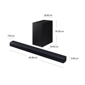 Barra de Sonido Samsung Hw-c450 de 2.1 Canales con Dts Virtual X, Subwoofer Incluido