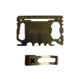 Billetera Multiherramientas Kioxx de Acero Inoxidable para Actividades al Aire Libre