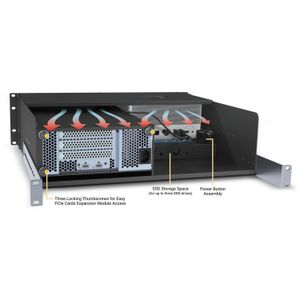 Carcasa de Montaje en Rack Sonnet Xmac Studio Pro 3U con Módulo Echo I