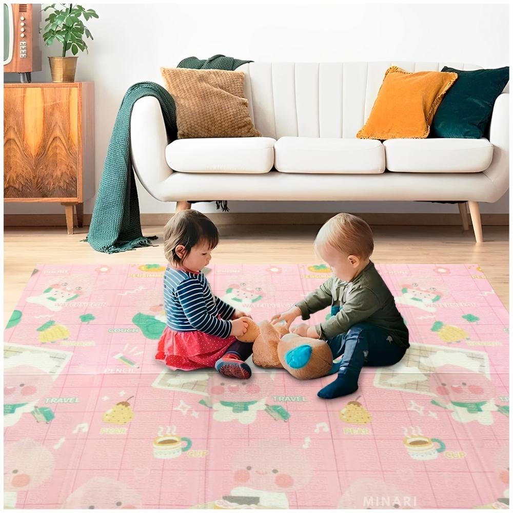 Piso Alfombra Infantil para Bebés y Niños Plegable Impermeable 180x200cm  797P