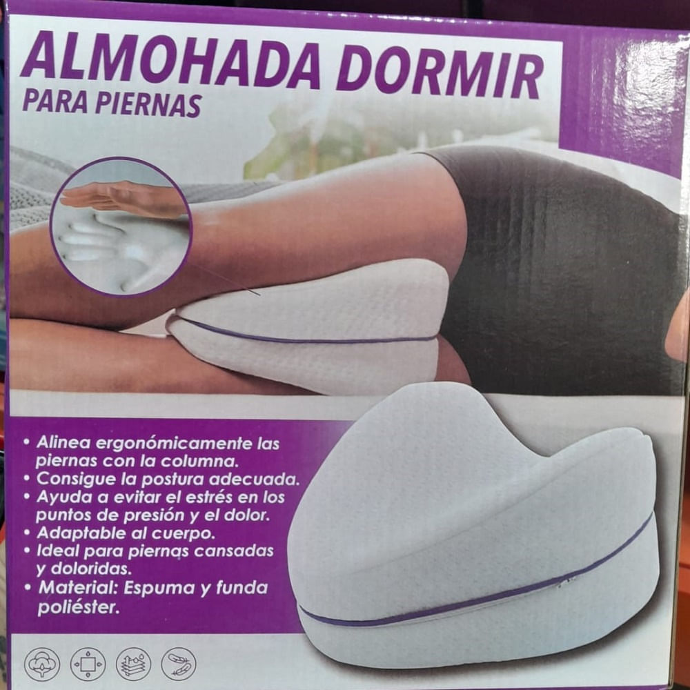 Almohada Ortopédica para Piernas y Rodillas Memory Foam + Funda Cobertora