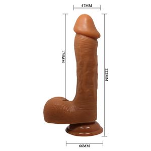 Dildo Consolador - Beautiful Johnson 9.2 Marron