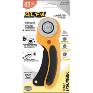 Cortador Giratorio Olfa Cútter Rotativo de 45mm Cuchilla Circular para Acolchar Costura Manualidades