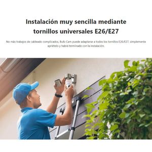 Cámara Seguridad Foco Imou Wifi Bulb Cam 3Mp 360 Noche Color