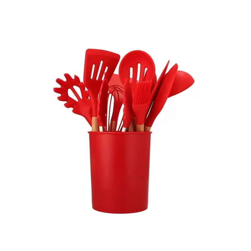 Set Utensilios Cocina Silicona Antiadherente Multifuncional