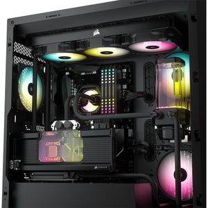 Ventilador de Caja Corsair Icue Sp120 Rgb Elite Performance de 120Mm Negro Paquete de 3