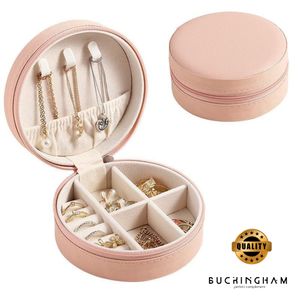 Maletín organizador joyero viaje Rosado Buckingham MDA290042 Redondo