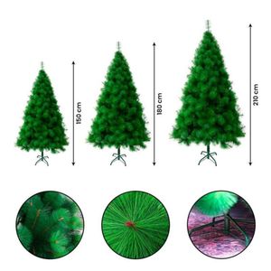Arbol de navidad Pino Verde Frondoso rama por rama 1,8 metros 520 ramas