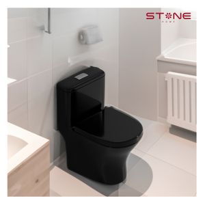 Inodoro One Piece Minimalista Stan Black Stone