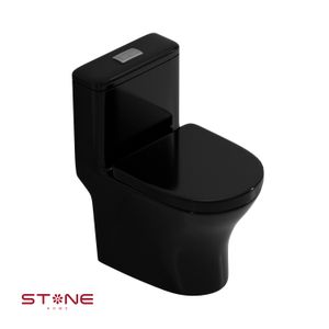 Inodoro One Piece Minimalista Stan Black Stone