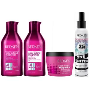 Shampoo 300ml + Conditioner + Mascarilla + Spray One United Redken Color Extend Magnetics