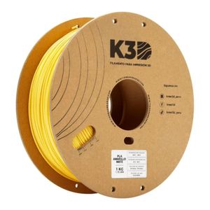 Filamento K3D PLA Amarillo Mate 175mm 1Kg