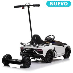 Carro a Batería para Niño y Adulto «AVENTADOR» Licensed Gris