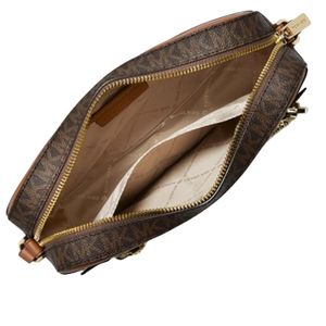 Cartera CrossBody Michael Kors Chain Jet Set - Marron