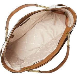 Cartera Michael Kors Jet Set Signature Vanilla