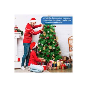 Árbol de navidad Pino Verde Frondoso rama por rama 1,8 metros 520ramas