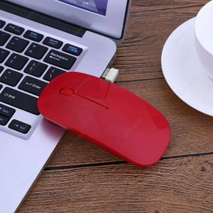 Mouse Inalámbrico Slim 4D Grande Standard - Rojo